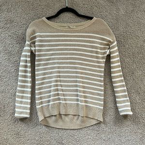 Banana Republic Tan Striped Sweater